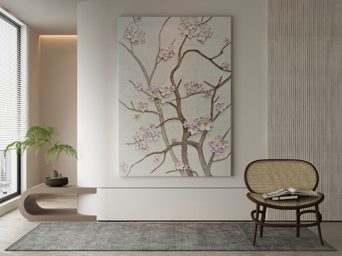 Modern Decorative Painting Plum Blossom Hanging Painting