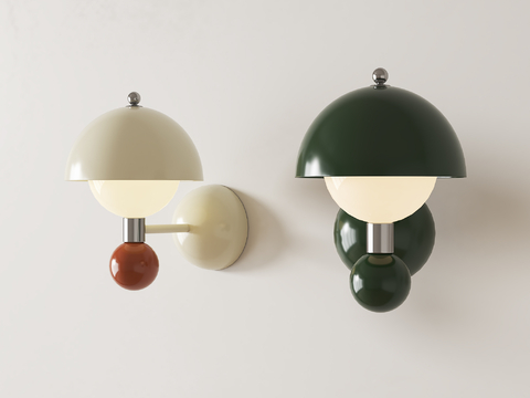 Cream Style wall lamp mushroom wall lamp