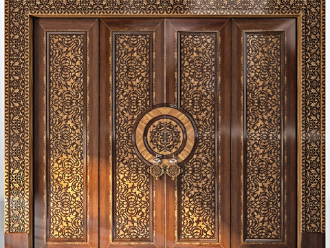 European style double door villa door