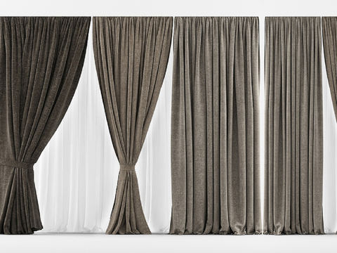 Modern Curtain Solid Color Curtain Cloth Curtain Gauze Curtain