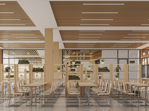 Modern Staff Restaurant School Canteen