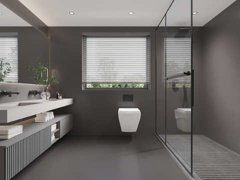 Advanced gray toilet bathroom