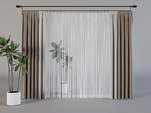 modern curtain gauze curtain