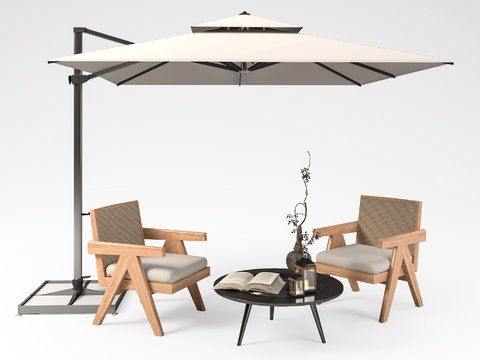 Modern Outdoor Table and Chair Courtyard Table and Chair