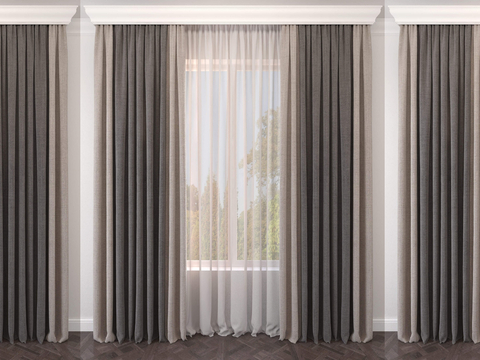 Plain Curtain Screen Curtain