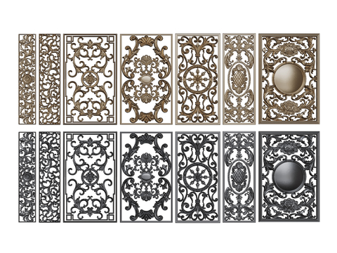 European-style window grilles pane grillwork window