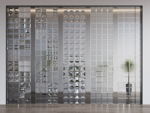 glass brick partition