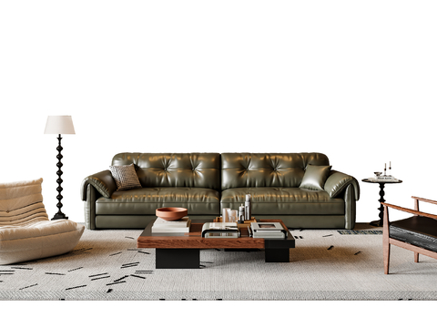 Mid-ancient style Sectional Sofa