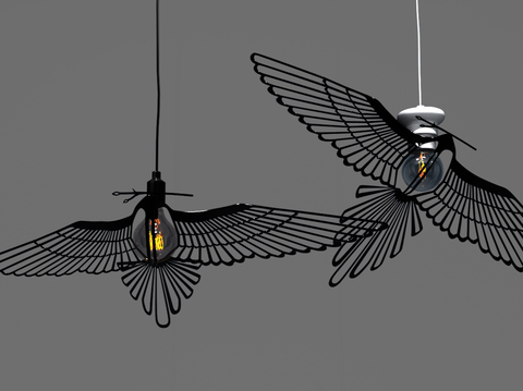 New Chinese Chandelier Acacia Bird Chandelier