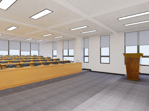 Modern Lecture Hall Stairway Reception Room