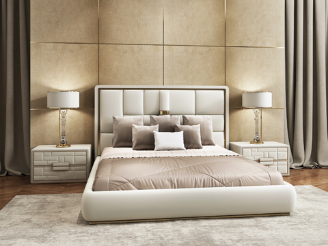 villusso Italian Affordable Luxury Style Double Bed