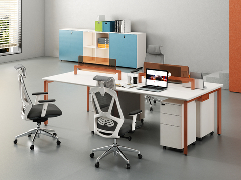 modern office desk and chair