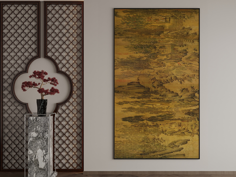 New Chinese Architectural Painting Decorative Painting Hanging Painting