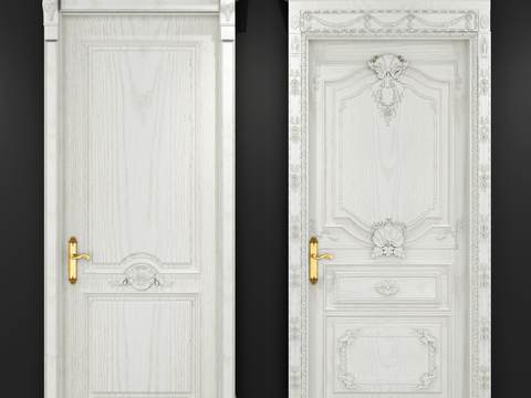 European style wooden door swing door bedroom door