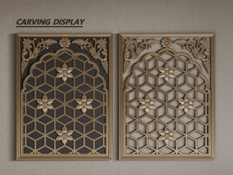 European-style window grilles pane grillwork window