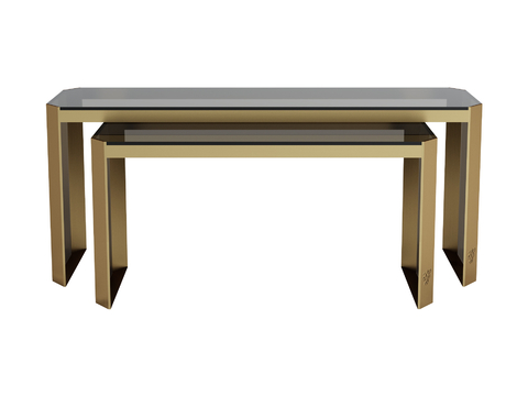 visionnaire Affordable Luxury Style Duan Jing Strip Porch Table