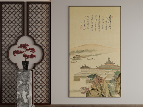 New Chinese Decorative Painting Architectural Painting Hanging Painting