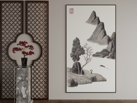 New Chinese Decorative Painting Landscape Painting Hanging Painting