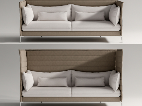 Modern Booth Sofa Office Sofa Double Sofa