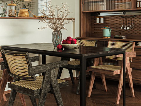 Mid-century Style dining table and chair