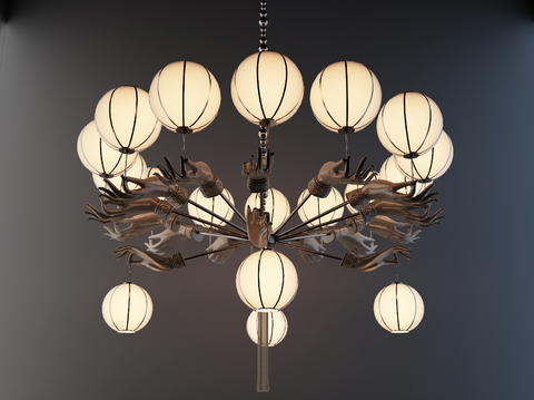 New Chinese Chandelier Multi-head Chandelier