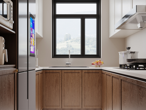 Mid-century Style kitchen cabinet