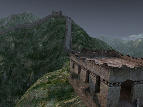 Chinese Ancient Great Wall Landscape