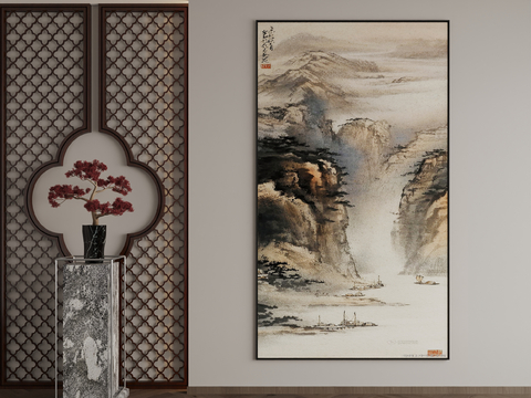 New Chinese Decorative Painting Landscape Painting Hanging Painting