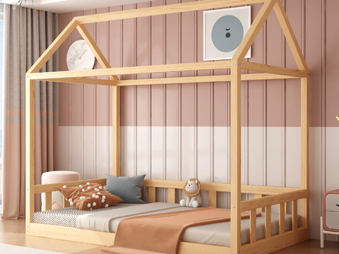 kids Bed Modern Wood Bed