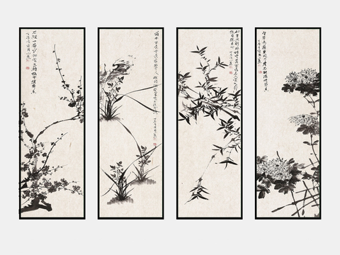 New Chinese Decorative Painting Ink Painting Hanging Painting