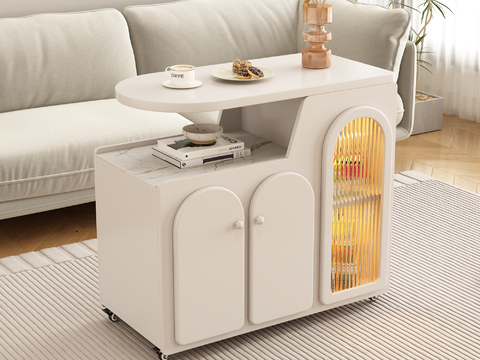 Cream Style side table table sofa side cabinet