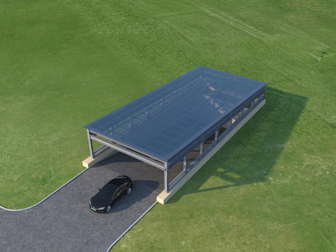 Underground garage parking lot entrance