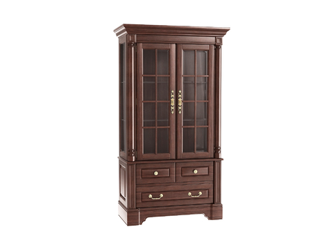 American bookcase finished cabinet hall cabinet