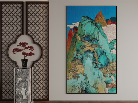 New Chinese Decorative Painting Texture Painting Hanging Painting