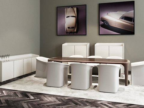 Bentley Italian Dining Table and Chair