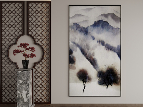 New Chinese Decorative Painting Texture Painting Hanging Painting