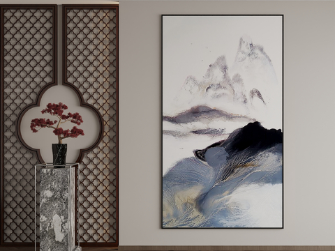 New Chinese Decorative Painting Texture Painting Hanging Painting