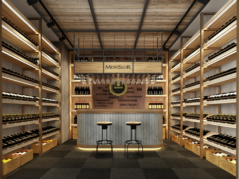 Industrial Style Wine Room Wine Cellar Wine Room