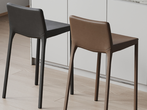 HKLiving modern bar chair leather bar stool