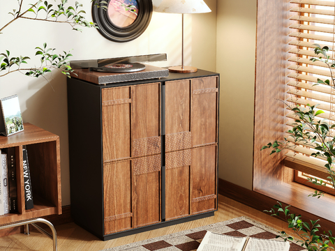 Mid-century Style shoe cabinet