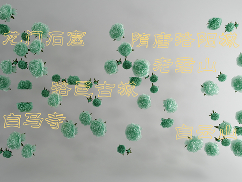 New Chinese Peony Flower Wall Decoration