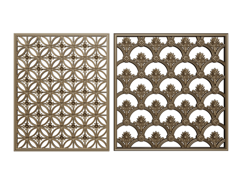 European-style window grilles pane grillwork window