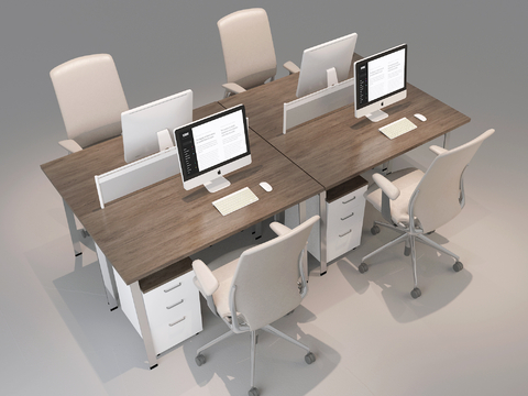 modern office desk and chair