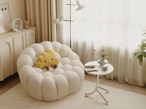 Cream Style Sofa Beanbag Bubble Sofa