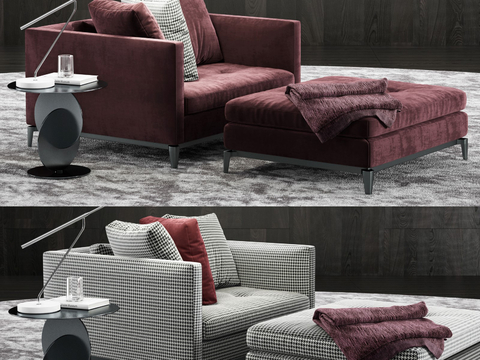 Modern Casual Sofa Pedal Single Sofa