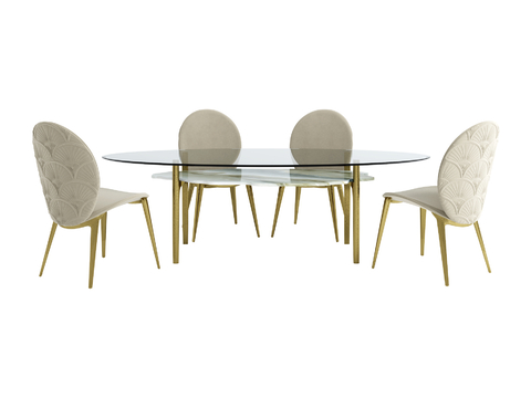 visionnaire Italian Affordable Luxury Style Dining Table and Chair