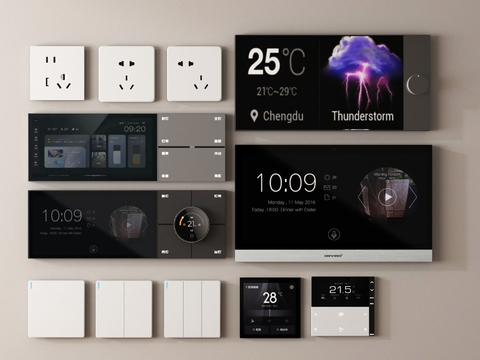 Intelligent switch control panel socket panel