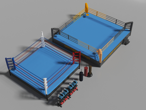 Modern boxing ring