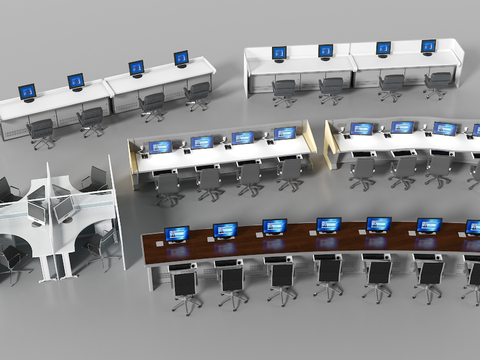 Modern Monitoring Room Table and Chair Dispatching Table Command Table