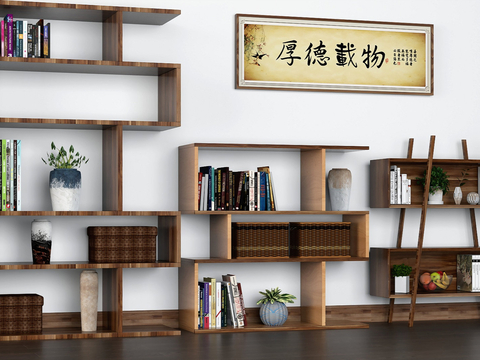 New Chinese Bookshelf Storage Rack